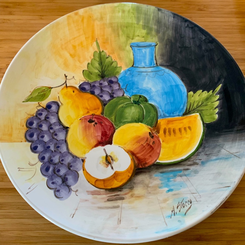 Vintage Capodimonte Plate